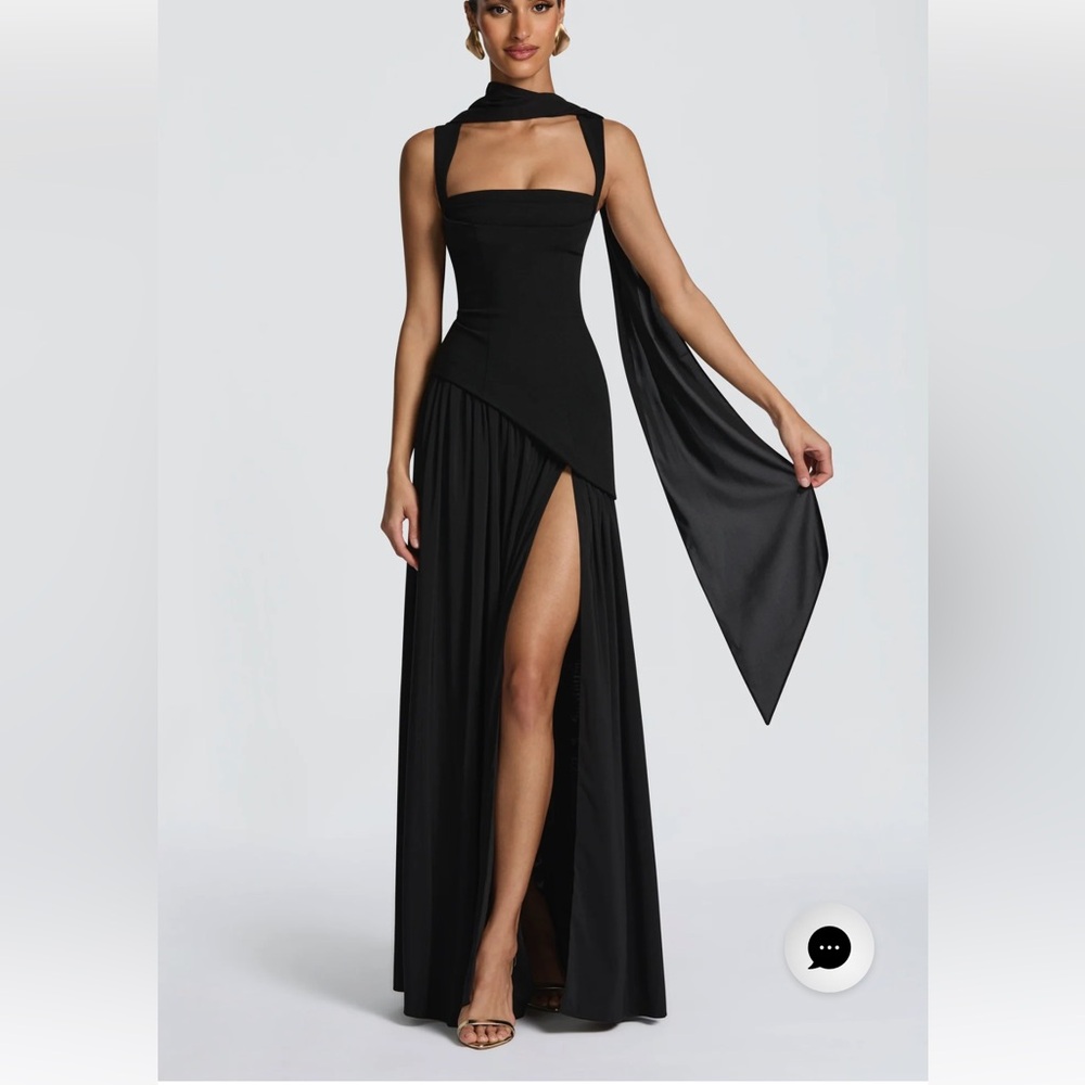 TULLULAH MAXI DRESS - BLACK NWT